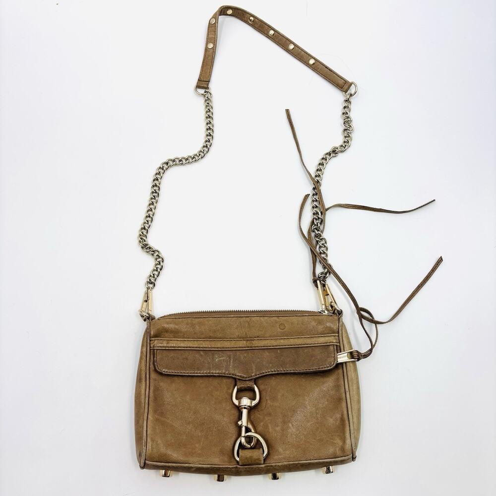 Rebecca Minkoff mini MAC Crossbody Brown Leather Bag
